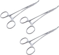 Overholt Artery Forceps – 18.5 cm Curved | 3 Pcs Set | Stainless Steel | Autoclavable #115910176