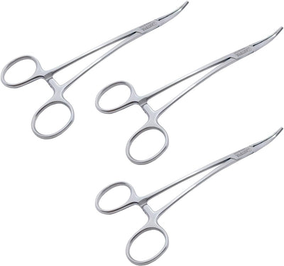 Overholt Artery Forceps – 18.5 cm Curved | 3 Pcs Set | Stainless Steel | Autoclavable #115910176