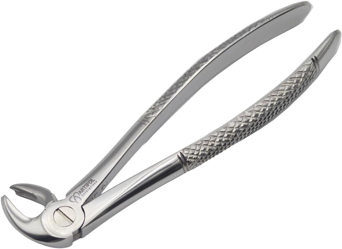 Lower Molar Extraction Forceps 22E – Mandibular Molar Dental Extraction Instrument | Precision Beak Design, Stainless Steel, Ergonomic Grip | Reusable #FX22E