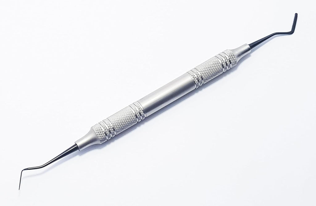 8A Gingival Retraction Cord Packer – Composite Filling Instrument Set (3 Pcs) | Titanium Black Coated Tips – TNPFI8A