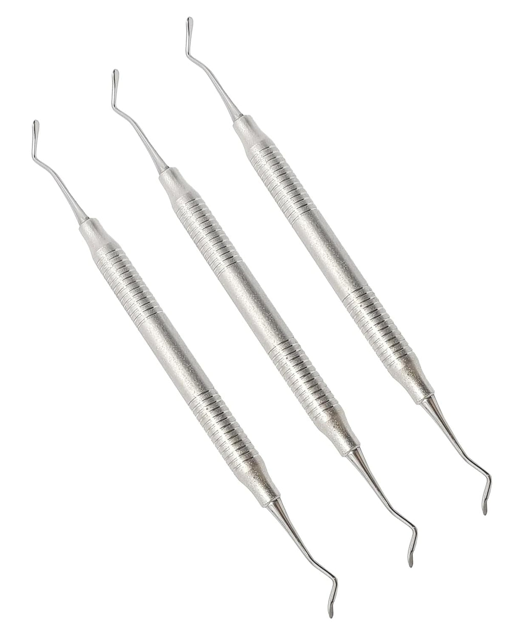 Dental Sickle Scaler 204S Double End 17.5 cm Stainless Steel Hygienists Tool Ergonomic Hollow Handle Endodontic Instruments 3 Pcs #S204SXE2