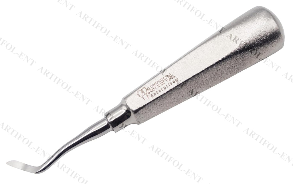 3-Piece Periodontal Ligament Elevator Set – Curved 3mm Wide Tip | Professional Stainless Steel Precision Elevation Tools | Ultra-Fine Curved Blades, Ergonomic Grip & Reusable #E190