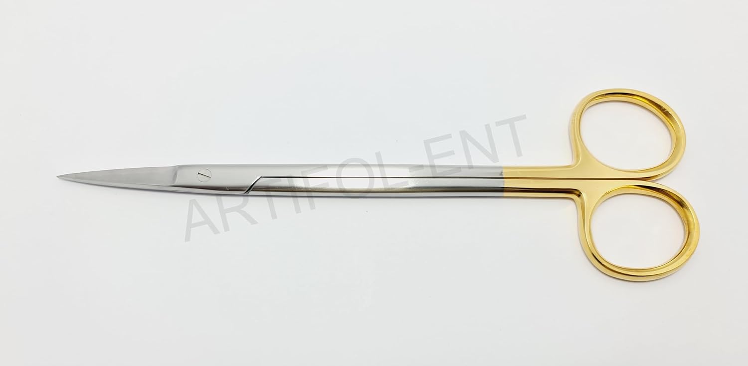 TC Kelly Scissors Set | 2-Piece Straight Scissors 16 cm | Tungsten Carbide Edges, Stainless Steel #S5002