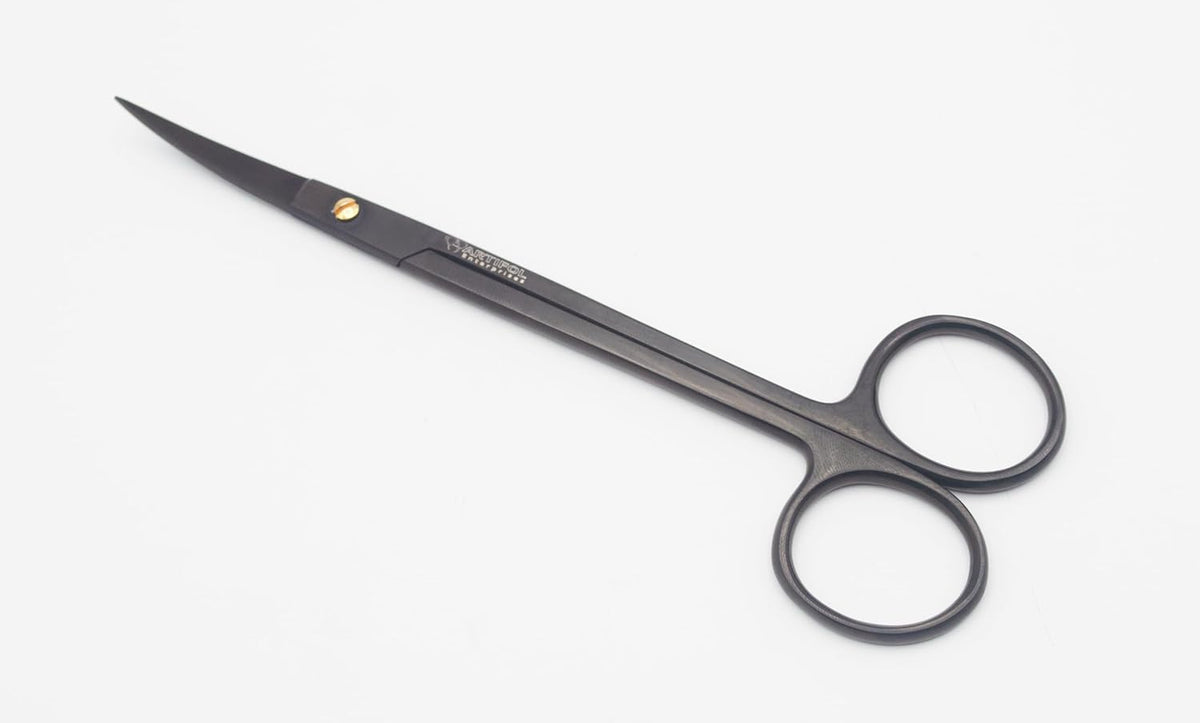 Elite TC Joseph Precision Scissors – 14.5 cm Curved | Tungsten Carbide Edge | Stealth Black Professional Finish