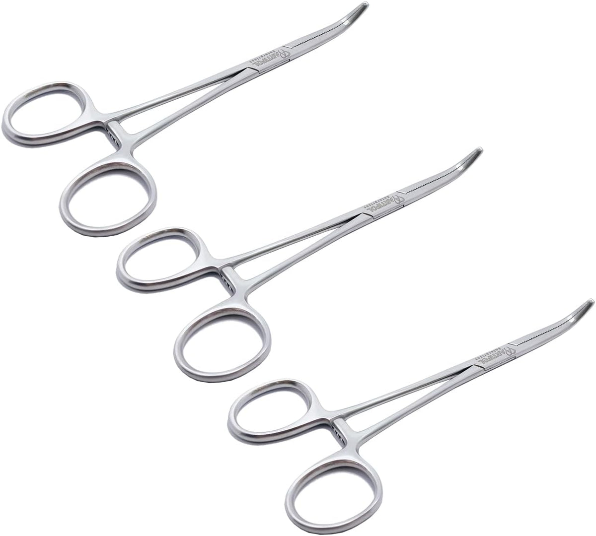 Mixter Verbandpinzette – 15,5 cm gebogen | 3-teiliges Set | Edelstahl | Autoklavierbar #115910231