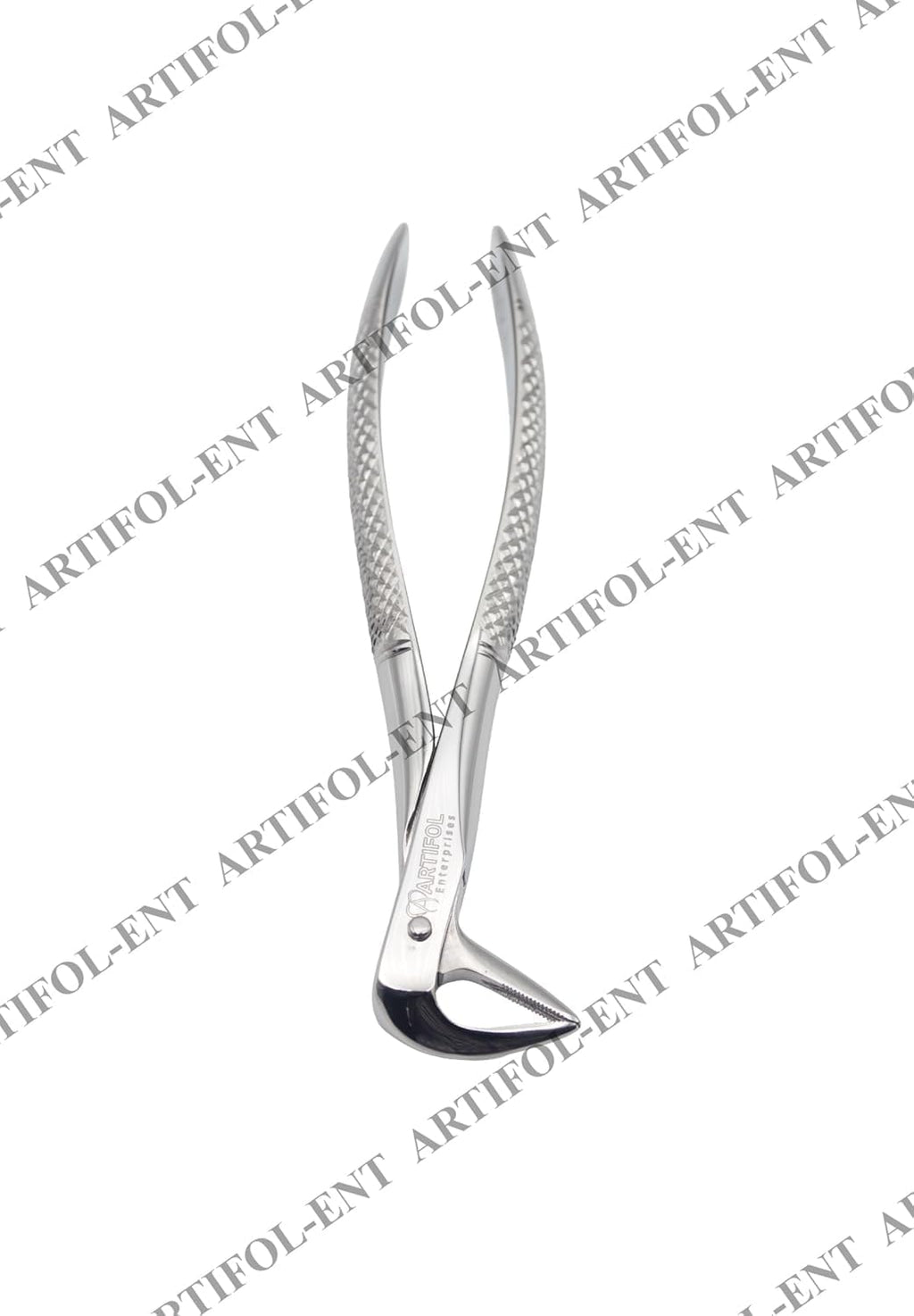 Lower Roots Serrated Extraction Forceps 74N – Precision Dental Root Extraction Instrument | Serrated Beak Design, Stainless Steel, Ergonomic Grip | Reusable #FX74N