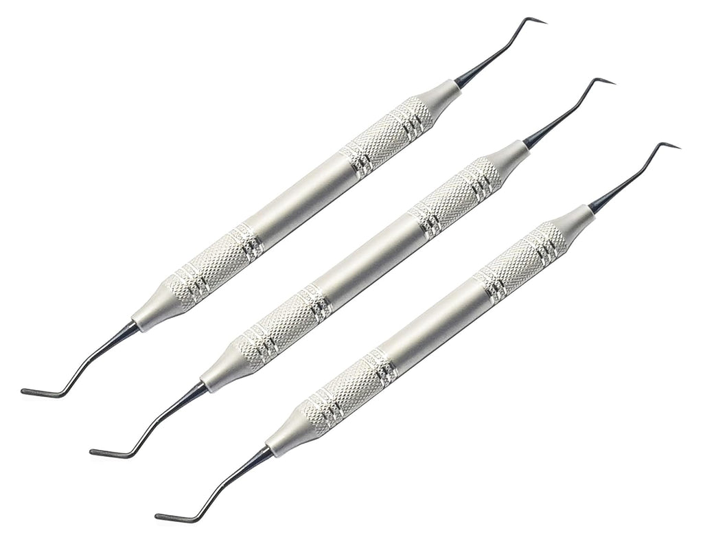 Spatula Plugger Composite Filling Instrument Set – 3 Pcs | Titanium Black-Coated Tips | Ergonomic Hollow Handles #TNPLGKR1M