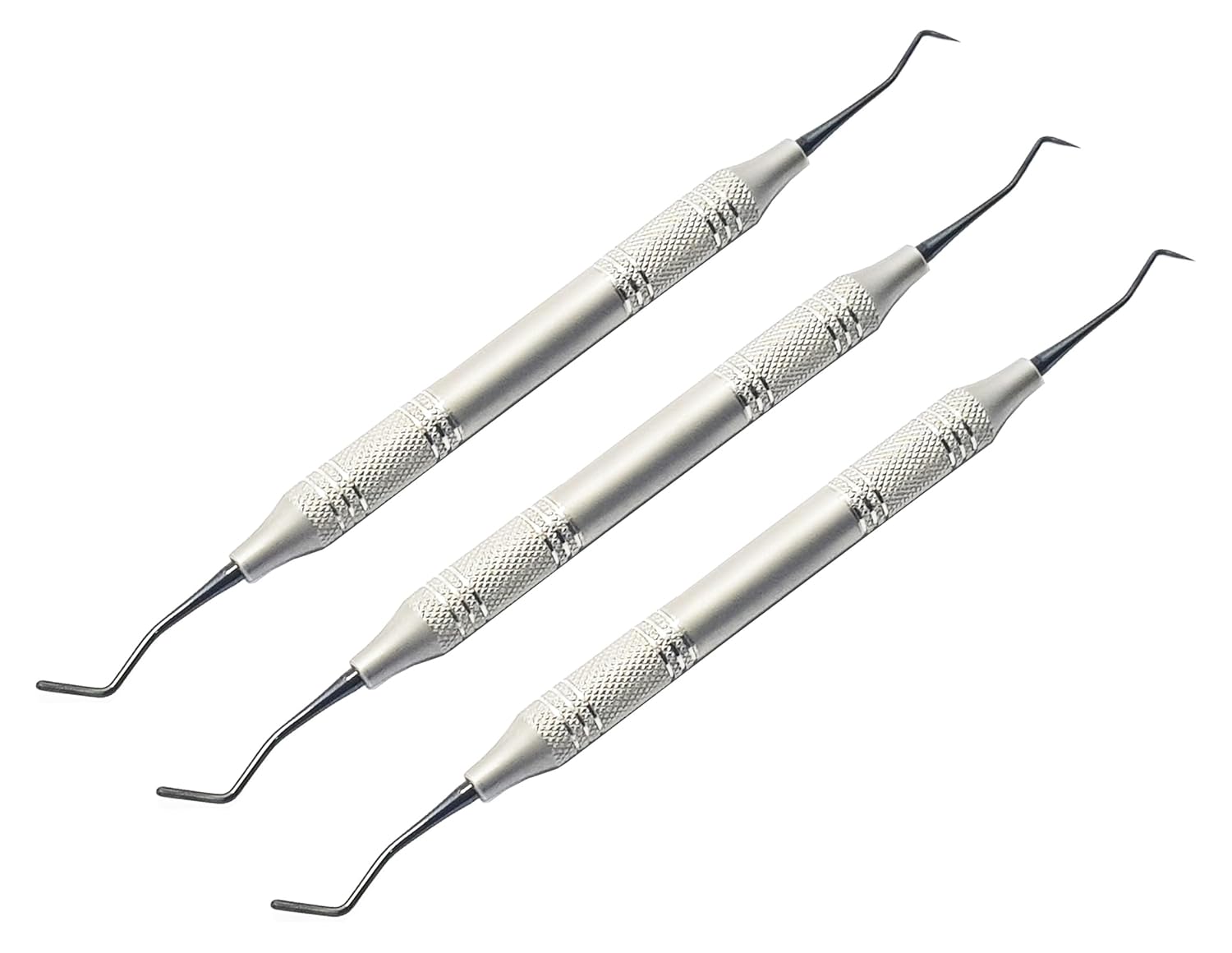 Spatula Plugger Composite Filling Instrument Set – 3 Pcs | Titanium Black-Coated Tips | Ergonomic Hollow Handles #TNPLGKR1M