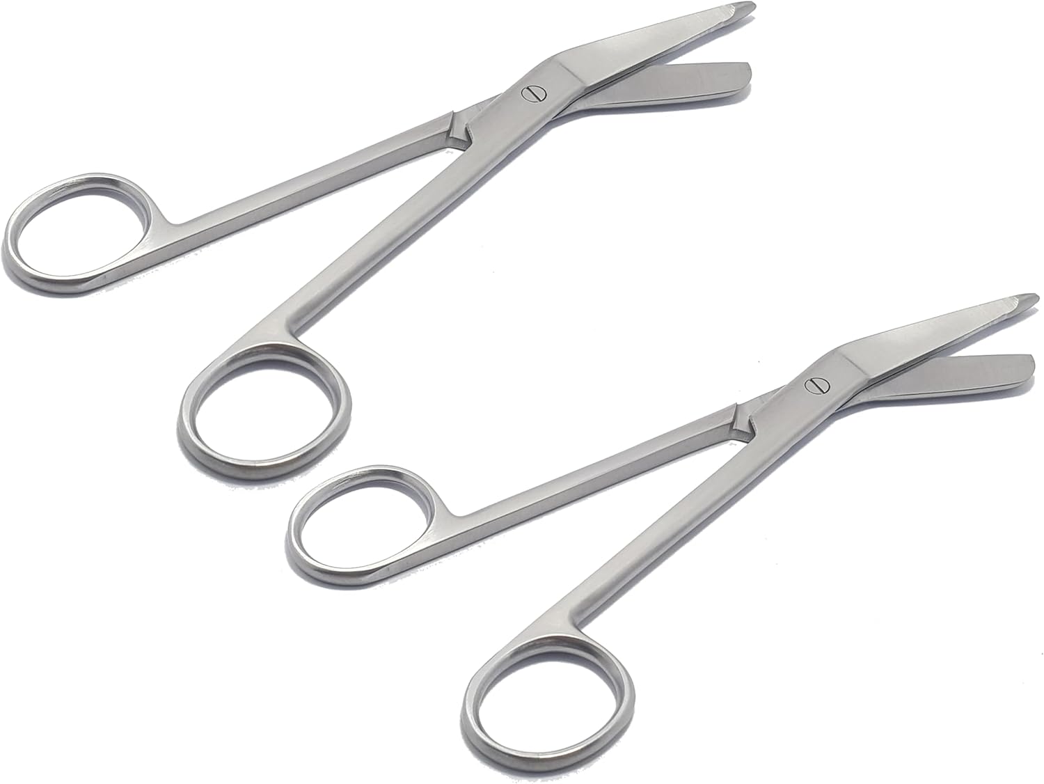 Lister Bandage Scissors – 18 cm | Safety-Tip Stainless Steel Scissors for Bandage & Dressing Removal | Reusable & Autoclavable – 2 Pcs Set #113910450