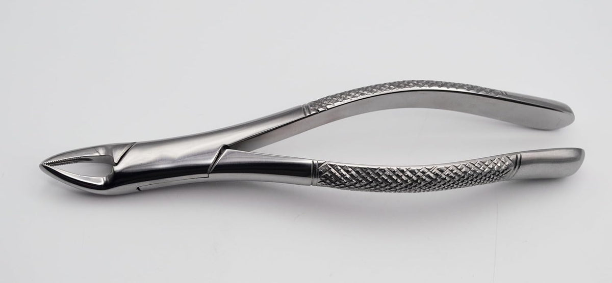 Precision Cryer-Style Extraction Forceps – Model 150 | Heavy-Duty Stainless Steel Gripping & Removal Tool | Angled Serrated Jaws, Ergonomic Handles & Durable Build | Ideal for Crafting & DIY Tasks #F150