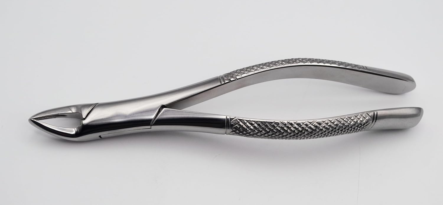 Precision Cryer-Style Extraction Forceps – Model 150 | Heavy-Duty Stainless Steel Gripping & Removal Tool | Angled Serrated Jaws, Ergonomic Handles & Durable Build | Ideal for Crafting & DIY Tasks #F150