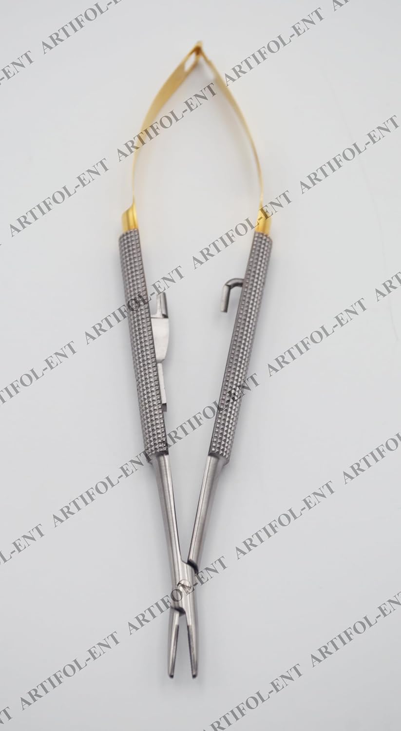 Master-Pack: TC Castroviejo Micro-Needle Holders – 14 cm Straight (2 Pcs Set) Elite Tungsten Carbide (TC) Jaw Inserts | High-Precision Spring-Action Design | #132910215-1