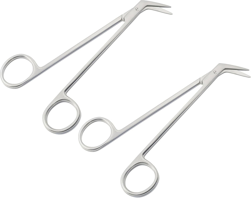 Potts-Smith Vascular Scissors – 16 cm, 60° Angled | 2-Piece Set | Premium Stainless Steel | Reusable & Autoclavable #113910248
