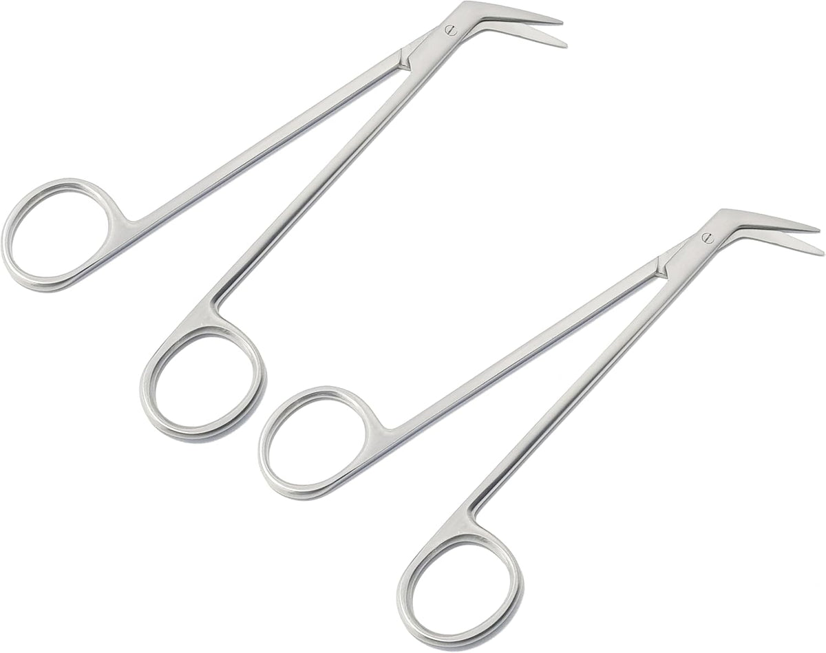 Potts-Smith Vascular Scissors – 16 cm, 60° Angled | 2-Piece Set | Premium Stainless Steel | Reusable & Autoclavable #113910248