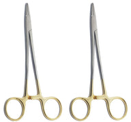 Porta-agulhas delicado TC DeBakey Mayo Hegar 18 cm (7") – Insertos de carboneto de tungsténio | Instrumento de sutura de precisão atraumático | Aço inoxidável | 2 unid. #132910103
