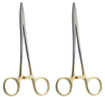 TC DeBakey Mayo Hegar Delicate Needle Holder 18 cm (7") – Tungsten Carbide Inserts | Atraumatic Precision Suturing Instrument | Stainless Steel | 2 Pcs #132910103