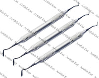 Large Placing/Condensing Composite Filling Instrument Set – 3-Piece Dental Kit | Titanium Black-Coated Tips, Non-Stick Finish, Ergonomic Hollow Handles #TNCIPCL