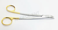 TC Dean Scissor 17 cm (6.75") – Tungsten Carbide Gold-Plated Premium Surgical Tissue & Tonsil Scissor | Stainless Steel | Art # S5009