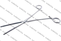 Artery Forceps – Straight, 24 cm (9.5") | Stainless Steel Hemostatic Forceps with Serrated Jaws & Ratchet, 2-Piece Set #115910221