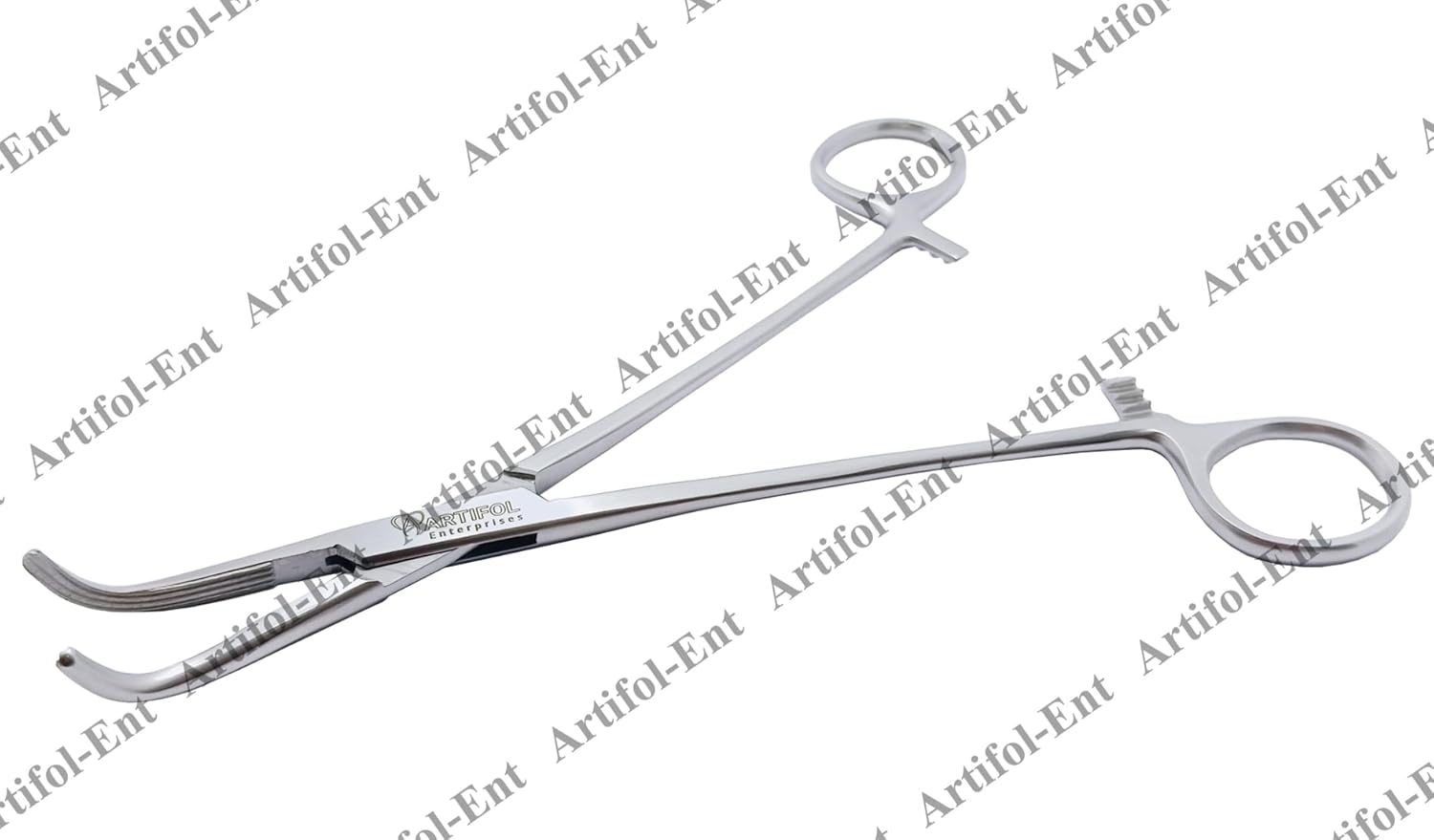 LAHEY Gall Duct Clamps – 19 cm Curved | 3 Pcs Set | Stainless Steel | Precision Bile Duct Management #115910261