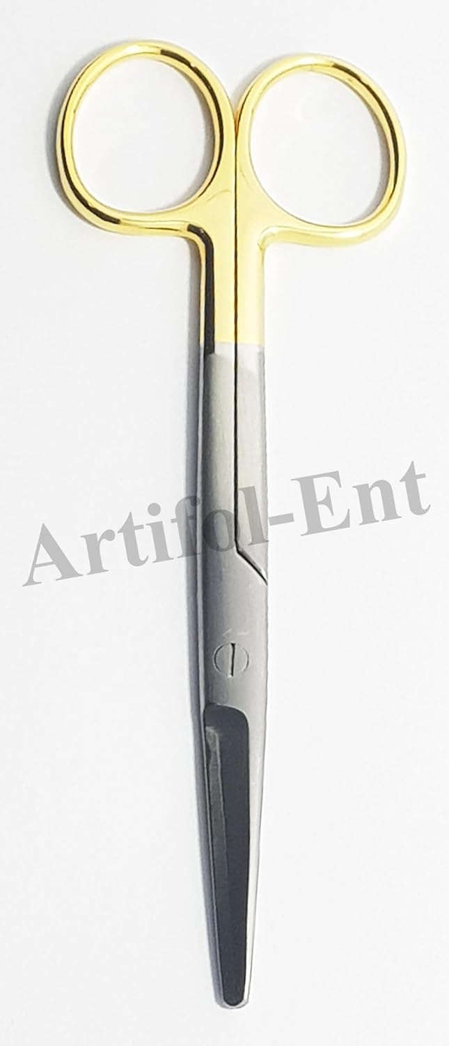 TC Mayo Scissors Straight 14.5 cm – 2 Pcs | Tungsten Carbide Cutting Edges | Stainless Steel Surgical Scissors #113910601