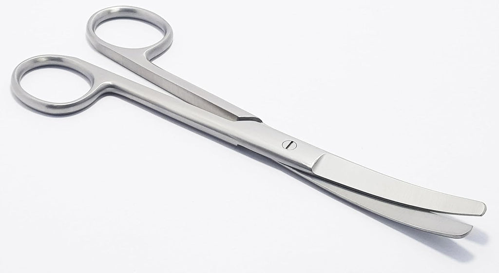 Operating Scissors – Curved Blunt/Blunt, 16.5 cm | Stainless Steel Surgical Scissors | Reusable & Autoclavable – 3 Pcs Set #113910015