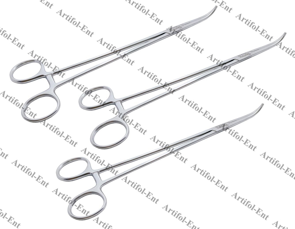 Overholt Geissendoerfer Arterienklemme – 27 cm gebogen | 3-teiliges Set | Edelstahl | Autoklavierbar #115910168