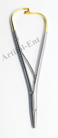 TC Mathieu Needle Holder 14cm (5.5”) – Tungsten Carbide Tips | Surgical Grade Dental Needle Holding Forceps | Reusable & Autoclavable | 2 Pcs Set #132060520