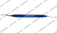 Set di curette Gracey – 3 pezzi misura 5/6 | Strumenti parodontali a doppia estremità | Manici in alluminio blu #GR56
