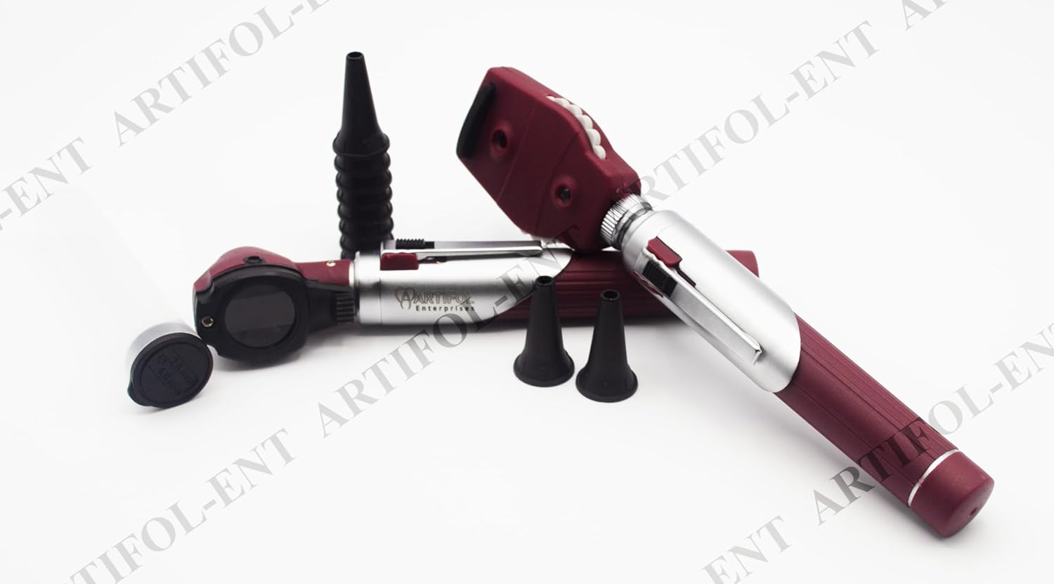 Artifol Student Home Use ENT Otoscope Examination Kit – Fiber Optic Diagnostic Set, Brown Color #OS1091