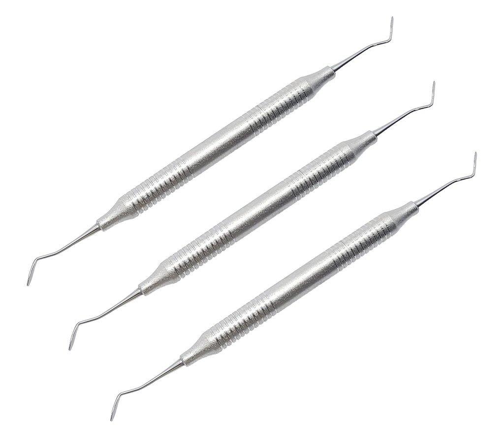 Gingival Cord Packer Set – Serrated Double-Ended Retraction Instruments with Ergonomic Hollow Handle (3 Pcs) – CSI1