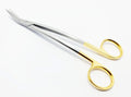TC Dean Scissor 17 cm (6.75") – Tungsten Carbide Gold-Plated Premium Surgical Tissue & Tonsil Scissor | Stainless Steel | Art # S5009