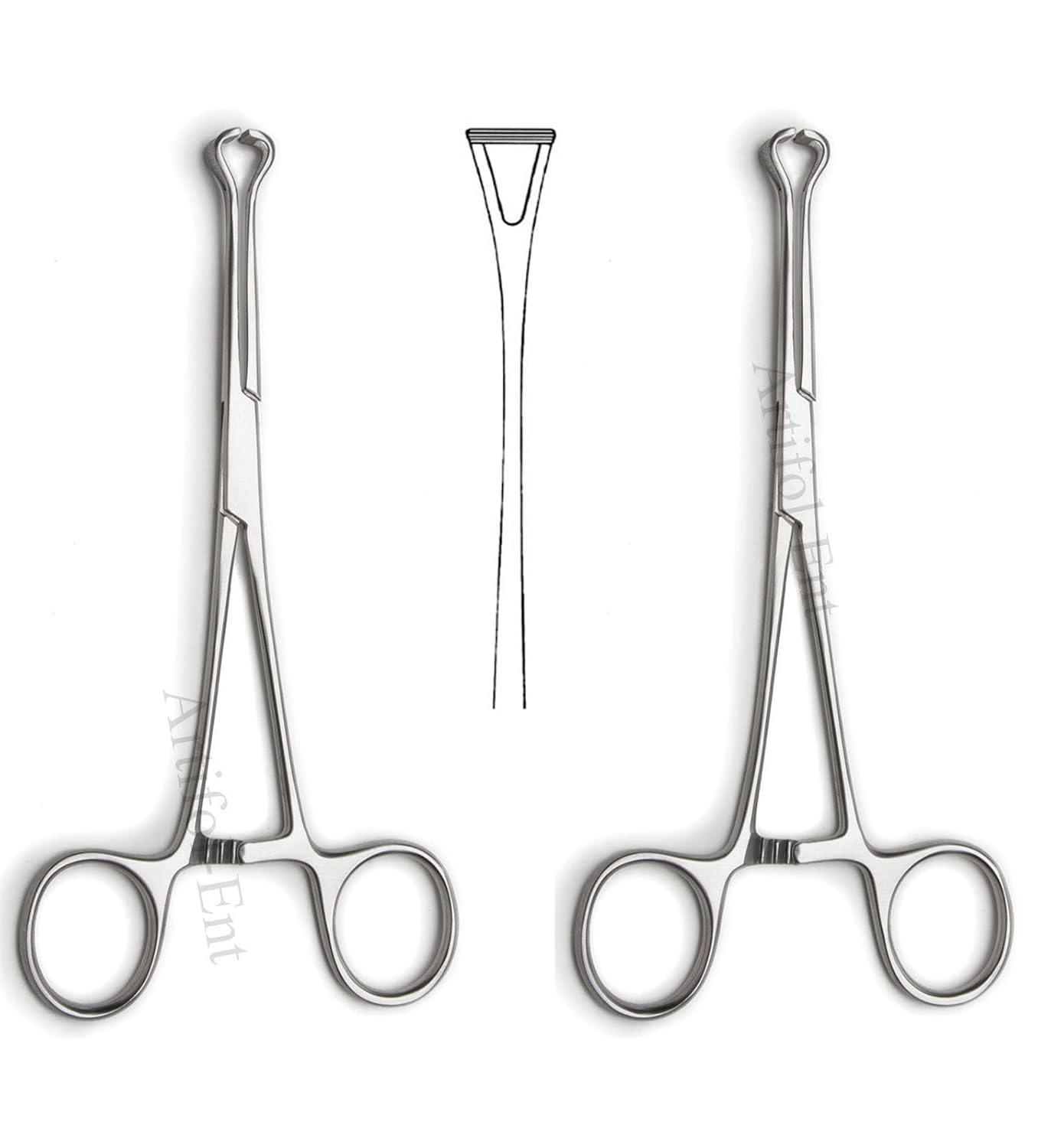Babcock Tissue Forceps 18 cm (7"), 20 cm (8") & 24 cm (9.5") – Atraumatic Intestinal Tissue Clamp | Stainless Steel Surgical Instruments | 2 Pcs