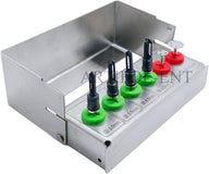 Kit de recolha de osso dentário de 6 peças – disco de serra com suporte de aço, conjunto de ferramentas para levantamento de seio maxilar e implantes #OS1059 | Aço inoxidável premium | Reutilizável e autoclavável