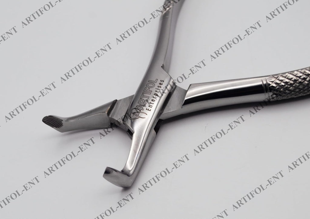 Precision Extraction Forceps – Model 222 | Heavy-Duty Stainless Steel Gripping & Removal Tool with Serrated Jaws #F222