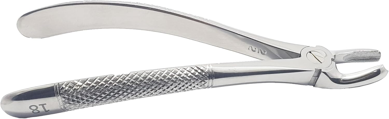 Upper Molars Left Extraction Forceps #18 (FX18) – Premium Stainless Steel Dental Extraction Instrument | Reusable & Autoclavable
