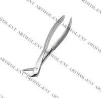 Lower Roots Serrated Extraction Forceps 74N – Precision Dental Root Extraction Instrument | Serrated Beak Design, Stainless Steel, Ergonomic Grip | Reusable #FX74N