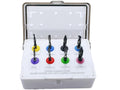 Dental Implant Drills Kit – 8-Piece Universal Implant Drill Set | Black-Coated Stainless Steel with Organizer Holder #OS1075