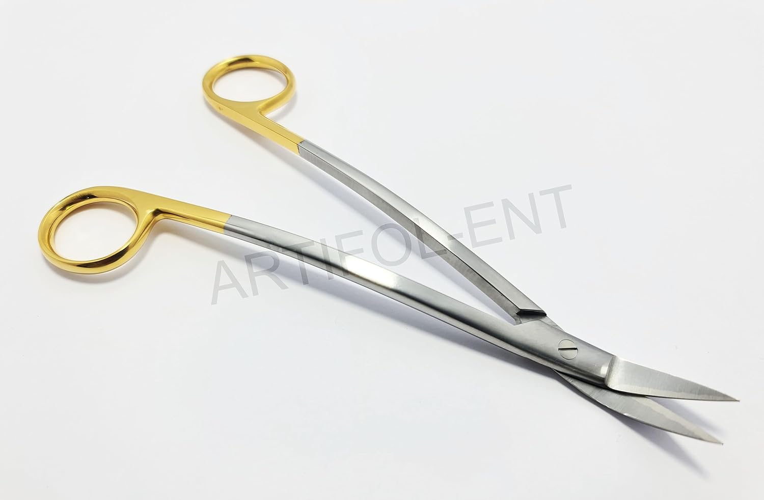 TC Dean Scissor 17 cm (6.75") – Tungsten Carbide Gold-Plated Premium Surgical Tissue & Tonsil Scissor | Stainless Steel | Art # S5009