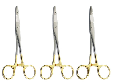 TC Olsen Hegar Needle Holder Driver – Tungsten Carbide Inserts Surgical Suturing Instrument | Stainless Steel | 3 Pcs #132910161