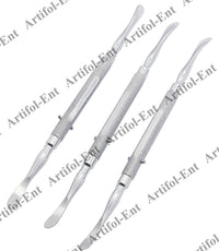 Freer Septum Nasal Elevator – 18 cm (7") | Stainless Steel ENT Surgical Instrument | 3-Piece Set #123910008 | Reusable & Autoclavable