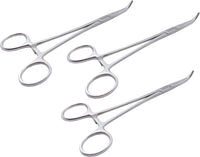 LAHEY Gall Duct Clamps – 19 cm Curved | 3 Pcs Set | Stainless Steel | Precision Bile Duct Management #115910261