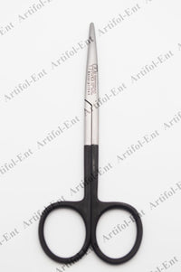 Elite Baby Metzenbaum „Super-Cut“ Schere – 12,5 cm gebogen | Professioneller Edelstahl | Rasiermesserscharfe und mikrogezahnte Präzisionsklinge
