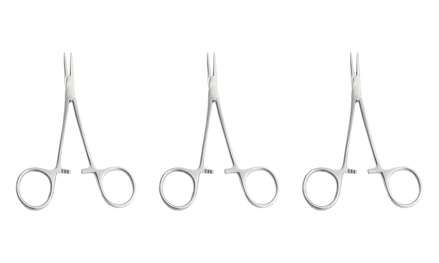 Micro Mosquito Artery Forceps – Curved & Straight, 12 cm (4.75") | Surgical Clamp Set (3 Pcs) Set #115910073