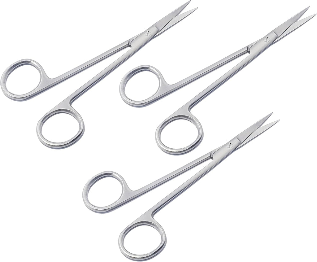 3-Piece Iris Gum Scissors Set – 14.5 cm Straight, Matt Finish | Precision Stainless Steel for Soft Tissue & Gum Procedures | Autoclavable & Reusable