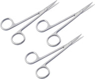 Set de 3 tijeras para encía Iris – Rectas de 14,5 cm, acabado mate | Acero inoxidable de precisión para procedimientos de tejidos blandos y encías | Autoclavables y reutilizables