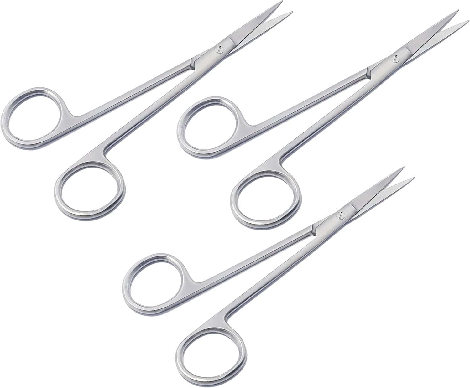 3-Piece Iris Gum Scissors Set – 14.5 cm Straight, Matt Finish | Precision Stainless Steel for Soft Tissue & Gum Procedures | Autoclavable & Reusable