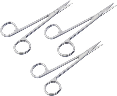 3-Piece Iris Gum Scissors Set – 14.5 cm Straight, Matt Finish | Precision Stainless Steel for Soft Tissue & Gum Procedures | Autoclavable & Reusable