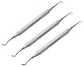 Posterior Spatula Composite Filling Instrument Set – 3 Pcs | Titanium Black-Coated Tips | Ergonomic Hollow Handles #TNPFIW31