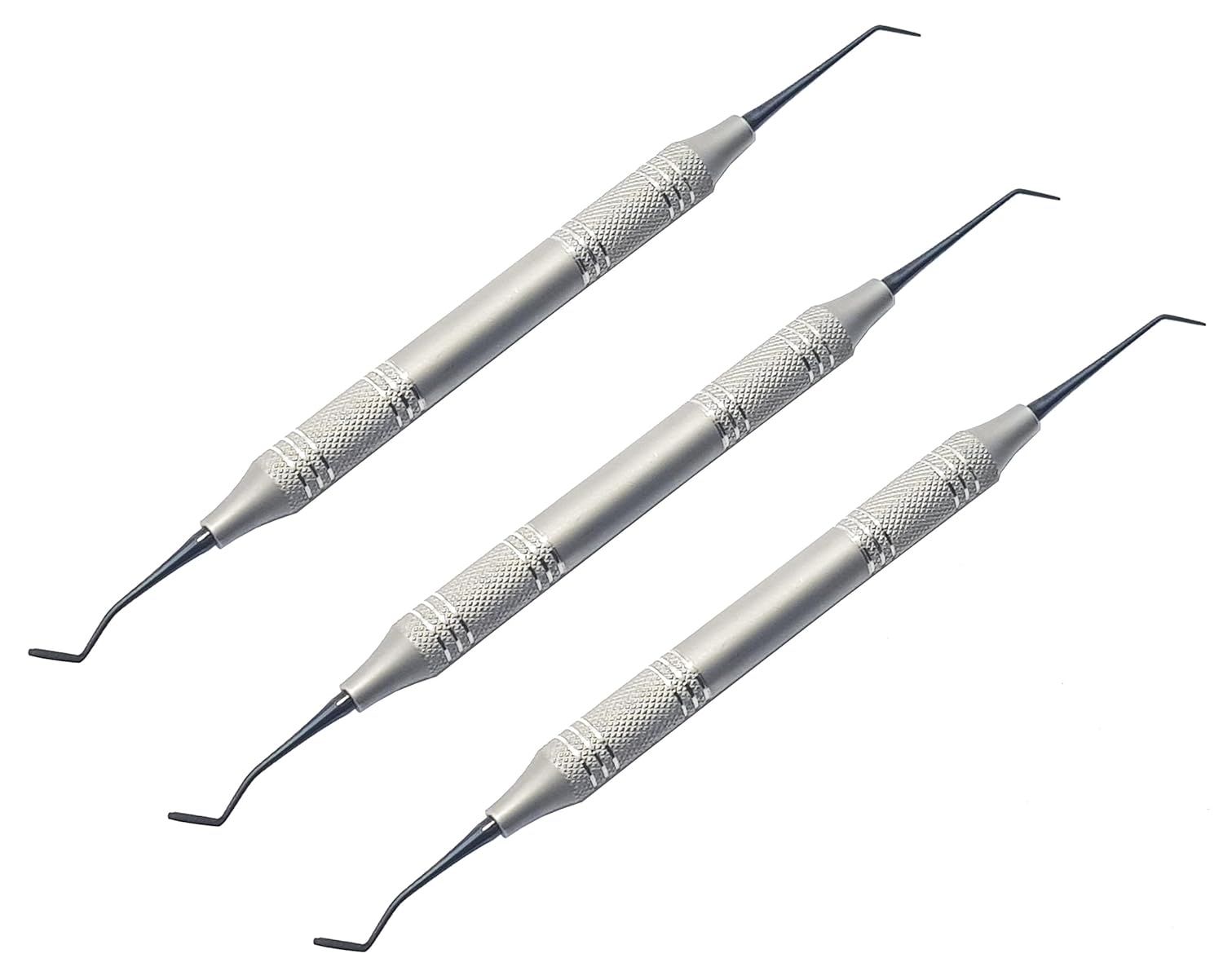 Posterior Spatula Composite Filling Instrument Set – 3 Pcs | Titanium Black-Coated Tips | Ergonomic Hollow Handles #TNPFIW31